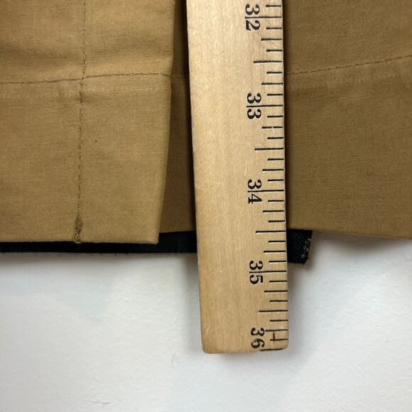 Flash Women's Size 1 US S Tan Khaki Flannel Overcoat Peacoat Jacket Korea Trench - Picture 7 of 16